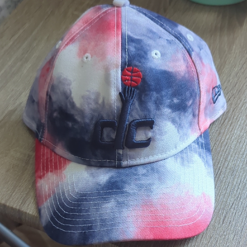 New Era Red and Blue Tie-Dye Hat